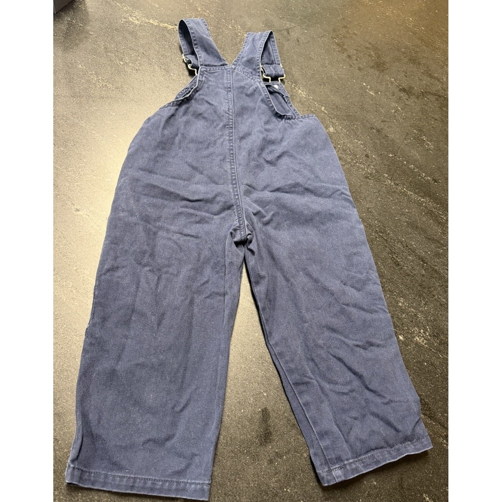 Vintage Disney Pooh 100 Acre Collection Winnie the Pooh Tigger Blue Overalls 2T - Picture 3 of 11